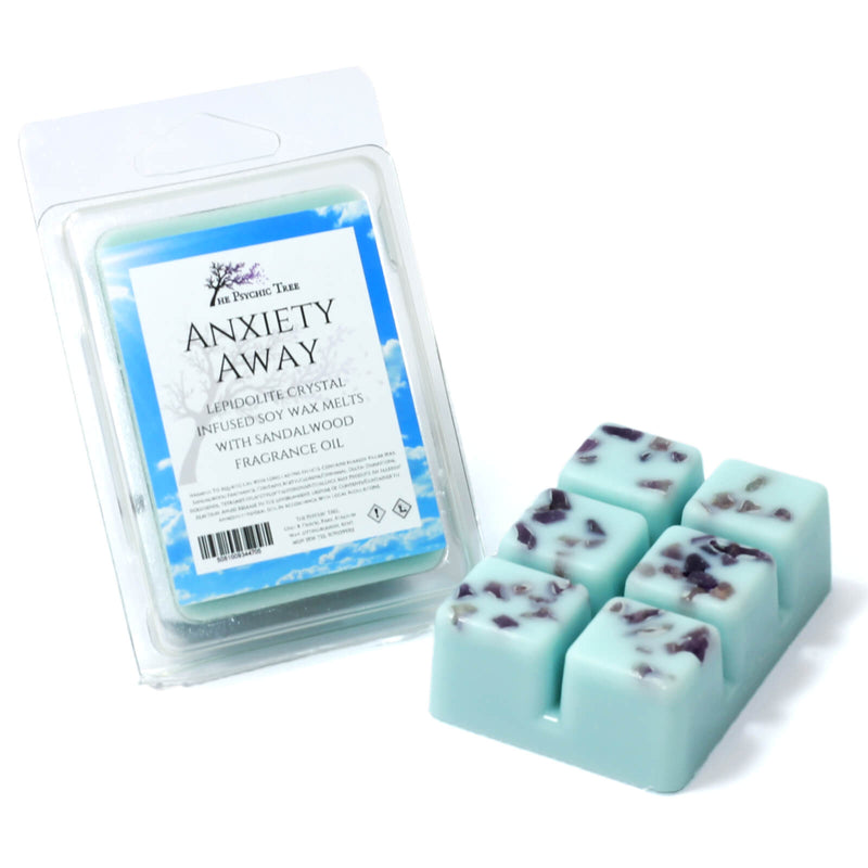 Anxiety Away - Crystal Infused Scented Wax Melts