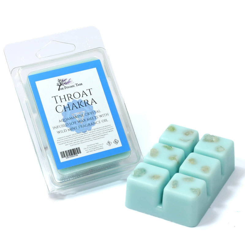 Throat Chakra - Crystal Infused Scented Wax Melts