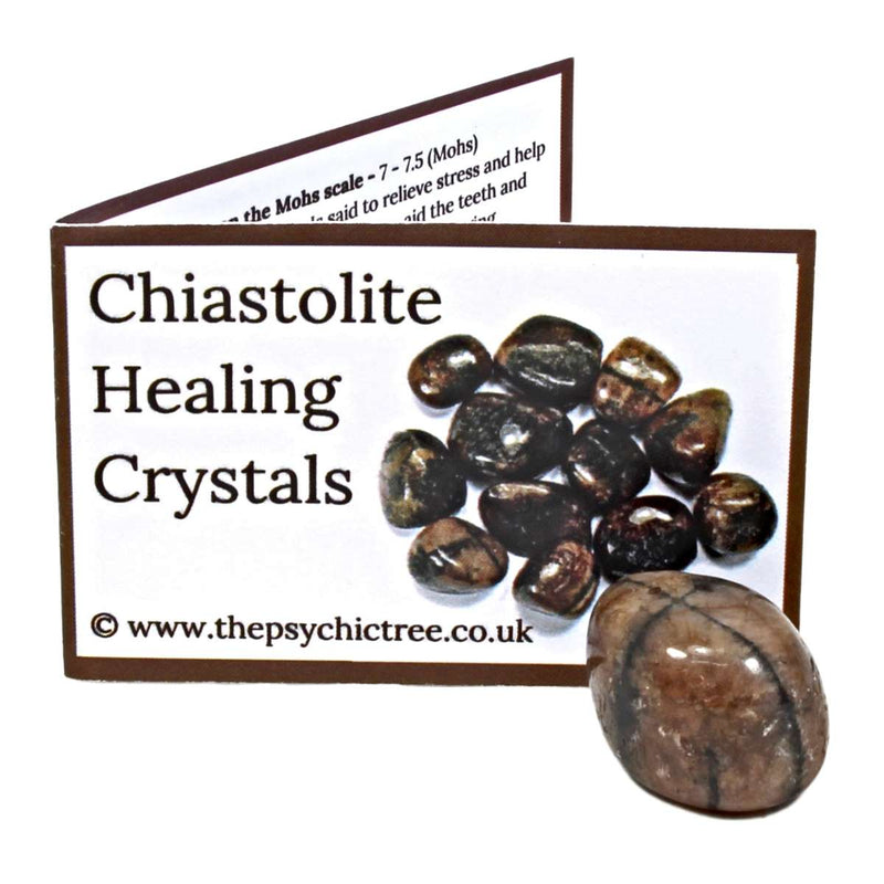 Chiastolite Crystal & Guide Pack