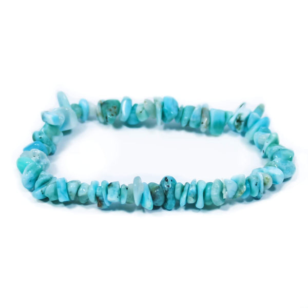 Larimar Stone Chip Bracelet