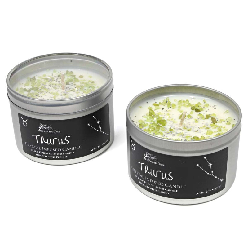 Taurus - Crystal & Jewellery Scented Zodiac Candle