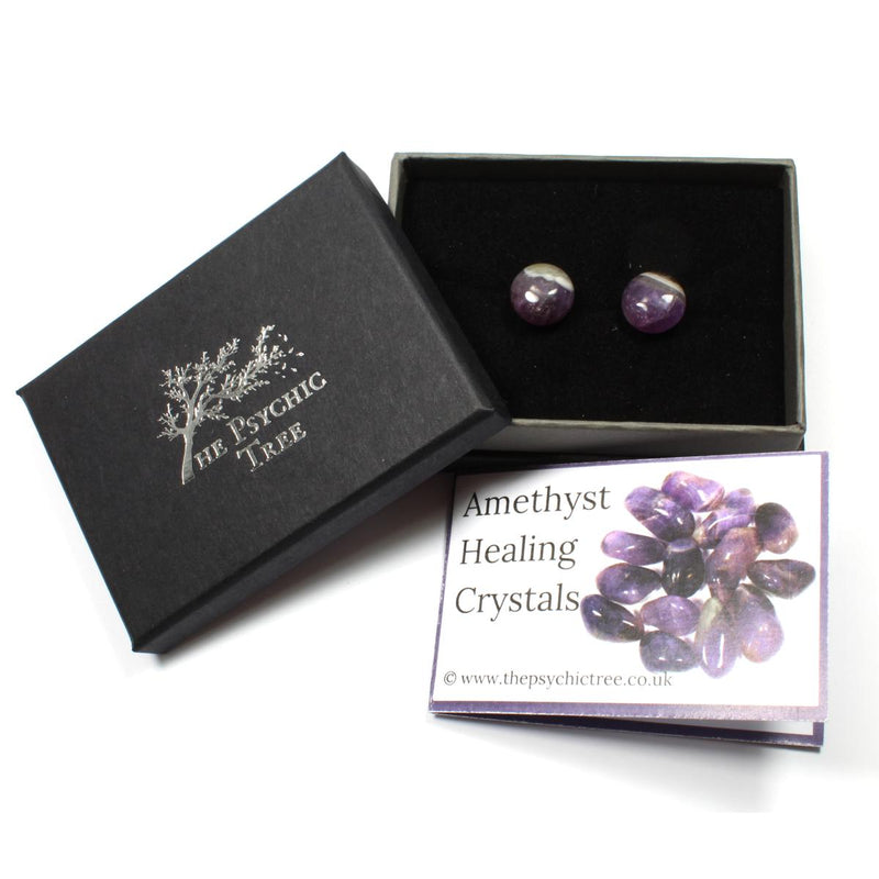 Amethyst Stud Earrings