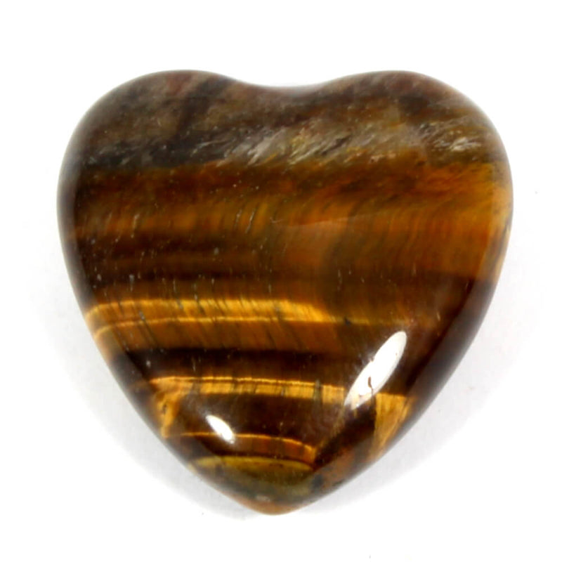 Gold Tigers Eye Mini Heart