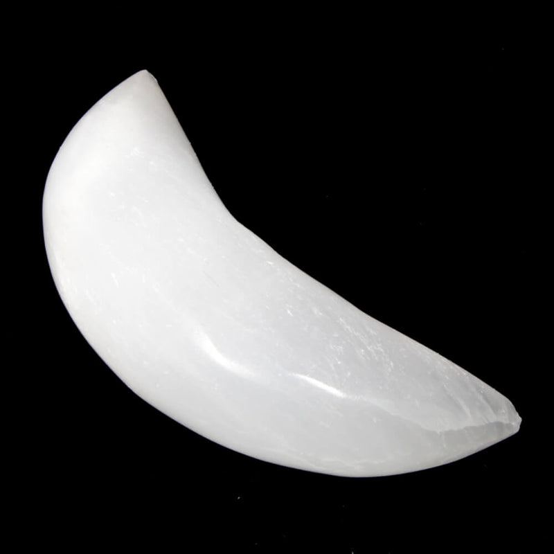 Selenite Crescent Moon